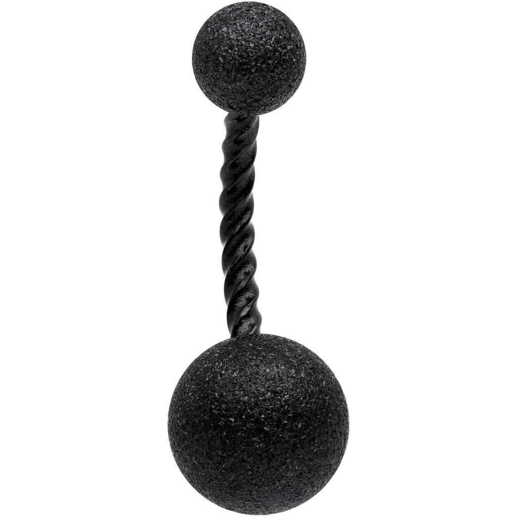 BodyCandy Black Anodized Tastefully Twisted Belly Ring — main product shot