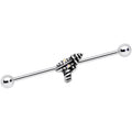 BodyCandy 14G Aurora Gem Mystery Ray Gun Industrial Barbell 38mm — main product shot