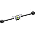 BodyCandy 14G Black Blissful Bumblebee Industrial Barbell 38mm — main product shot