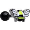 BodyCandy 16G 1/4 Yellow Black Blissful Bumblebee Cartilage Tragus Earring — main product shot