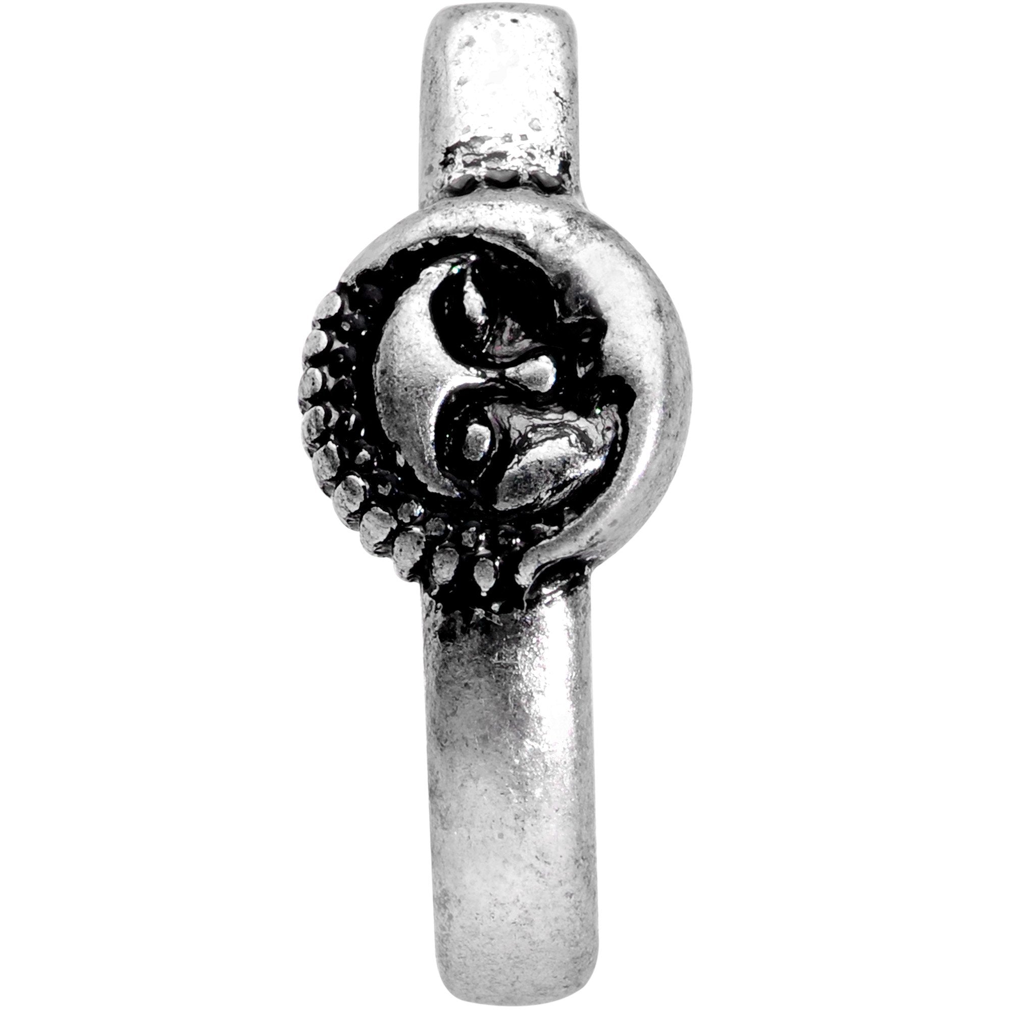 BodyCandy 20G 3/16 Celestial Romance Faux Hoop L Shaped Nose Ring — detail and construction