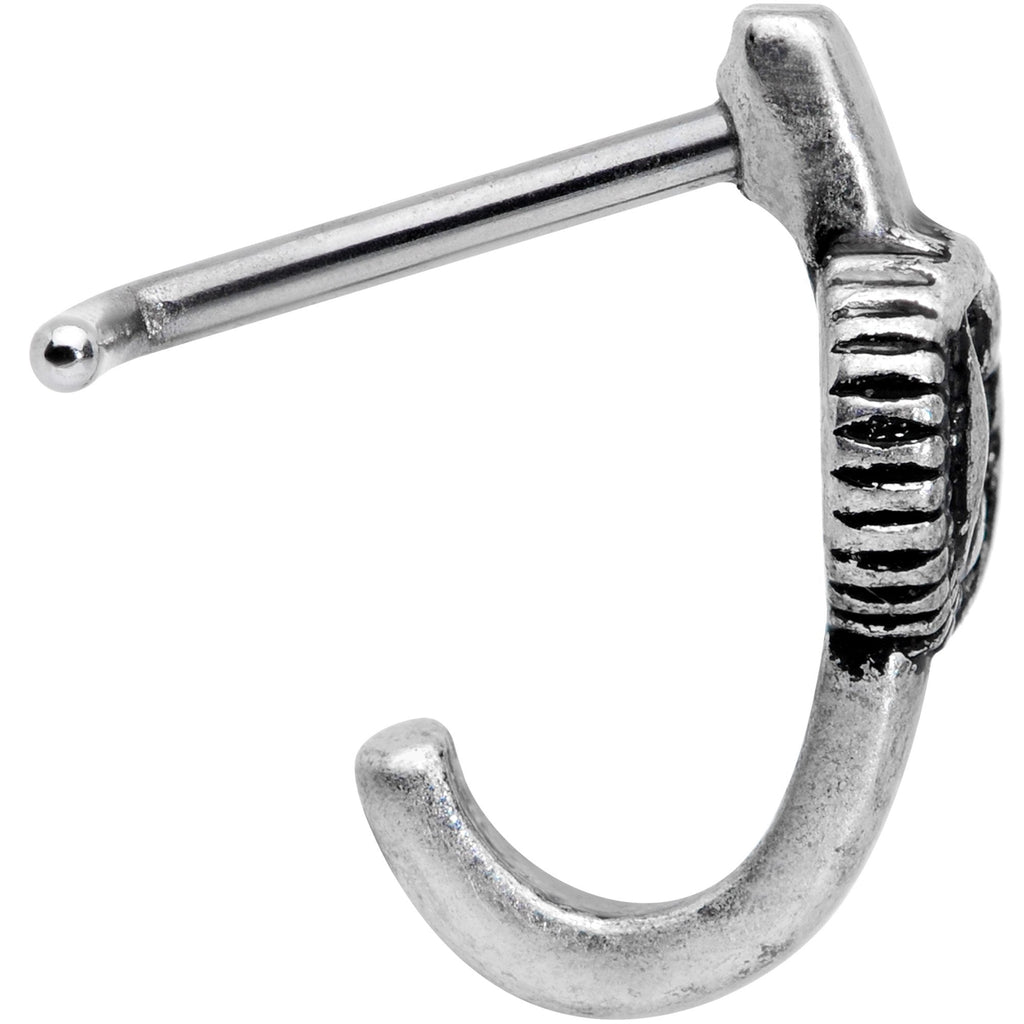 BodyCandy 20G 3/16 Celestial Romance Faux Hoop L Shaped Nose Ring — lifestyle context