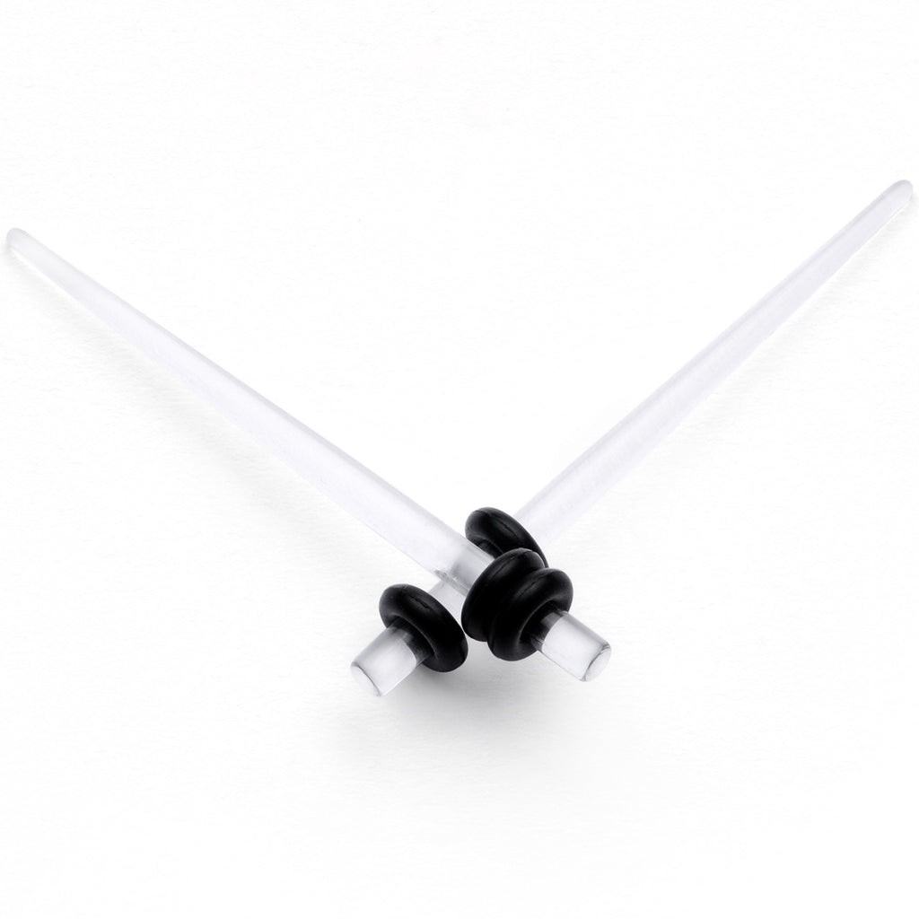 BodyCandy Clear Acrylic Straight Taper Set — alternate view