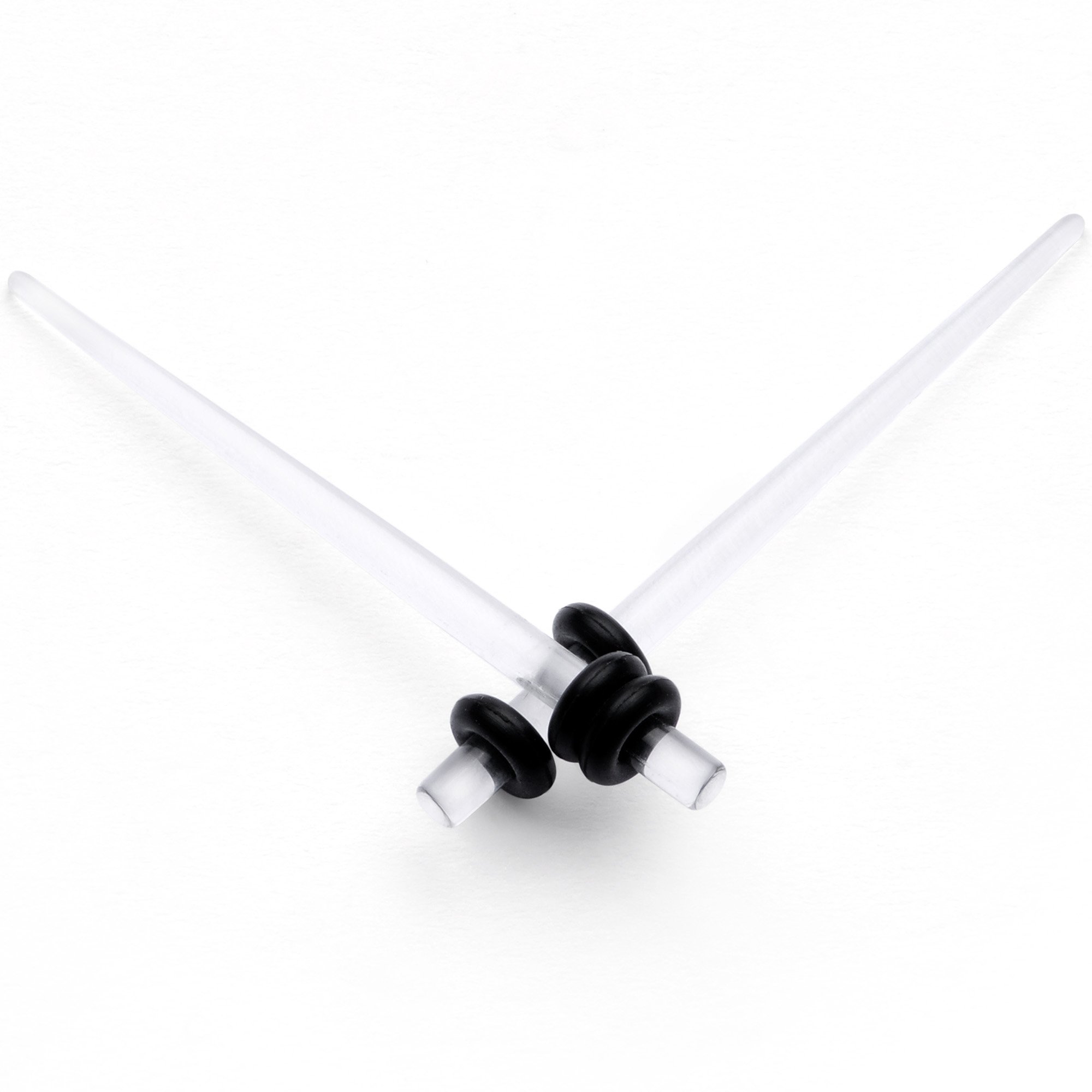 BodyCandy Clear Acrylic Straight Taper Set — alternate view