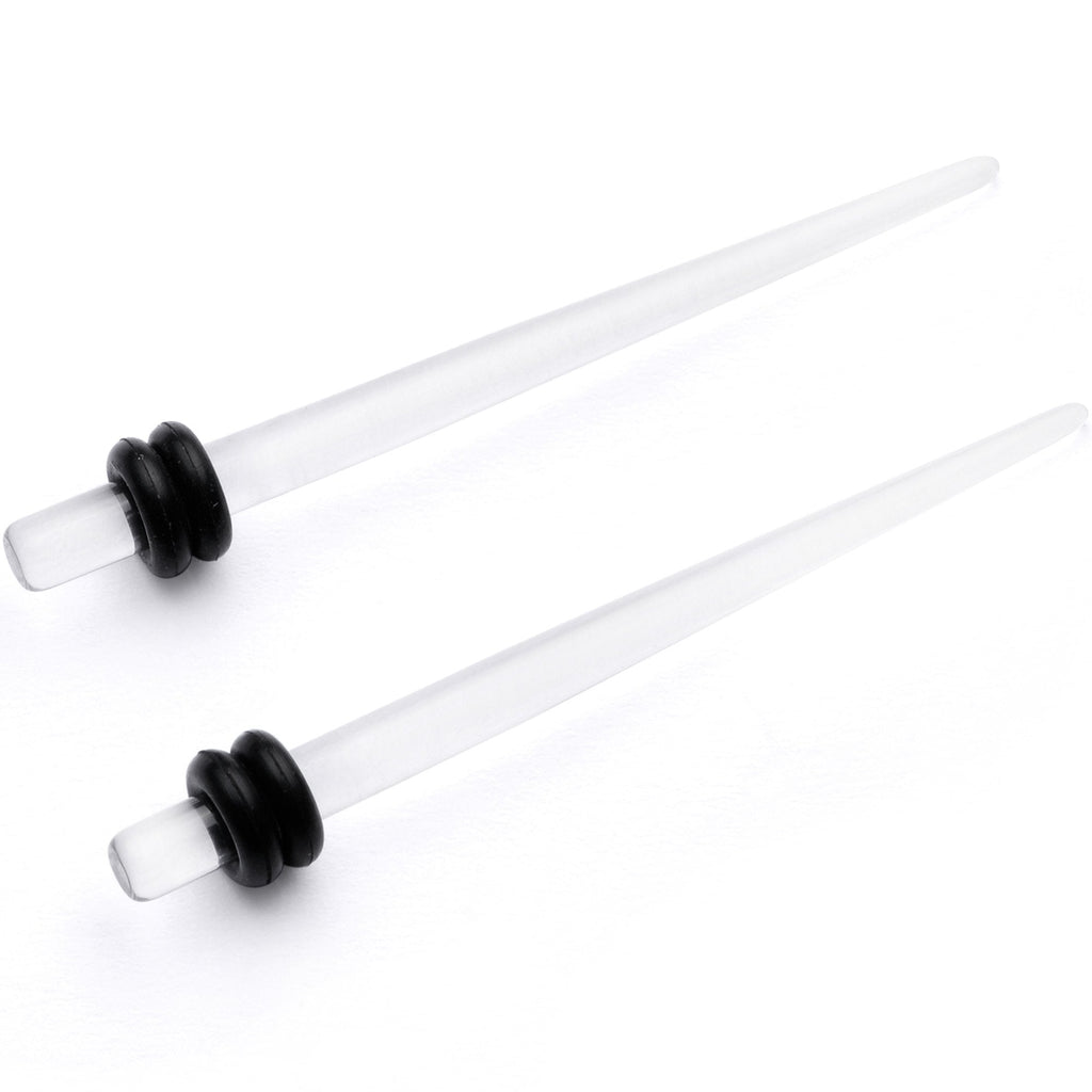 BodyCandy Clear Acrylic Straight Taper Set — detail and construction
