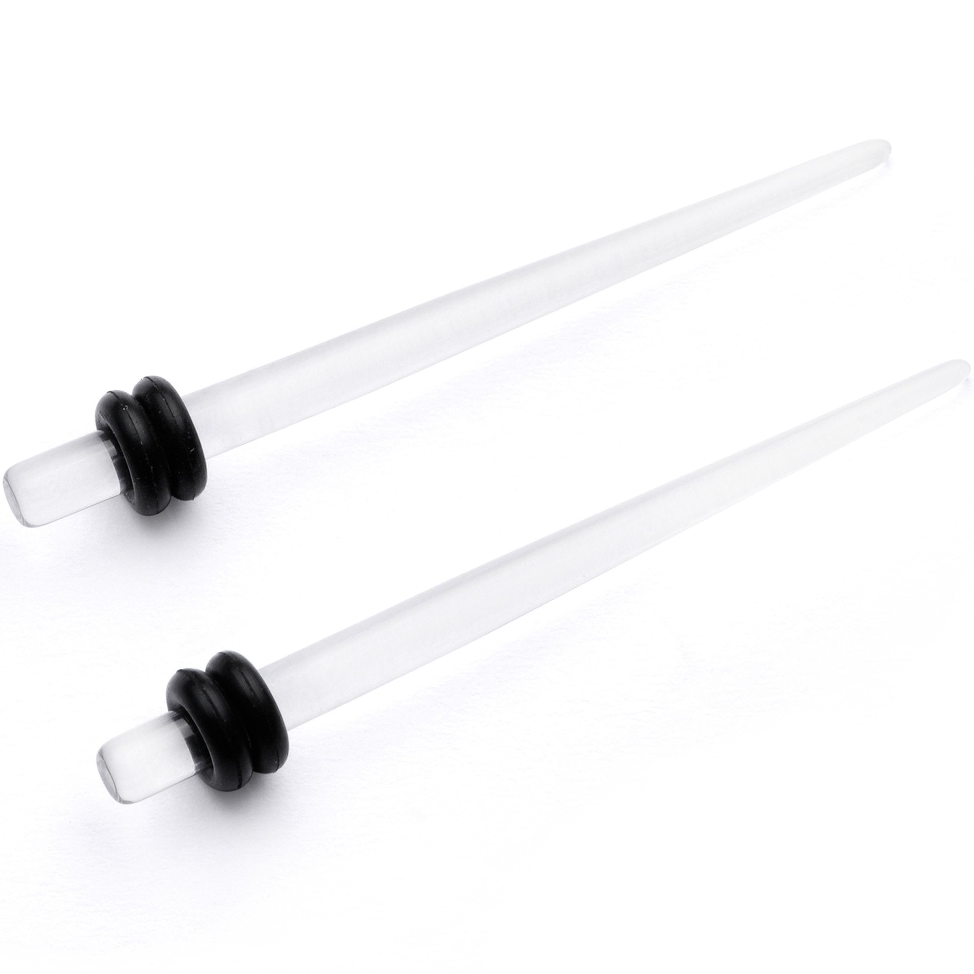 BodyCandy Clear Acrylic Straight Taper Set — detail and construction