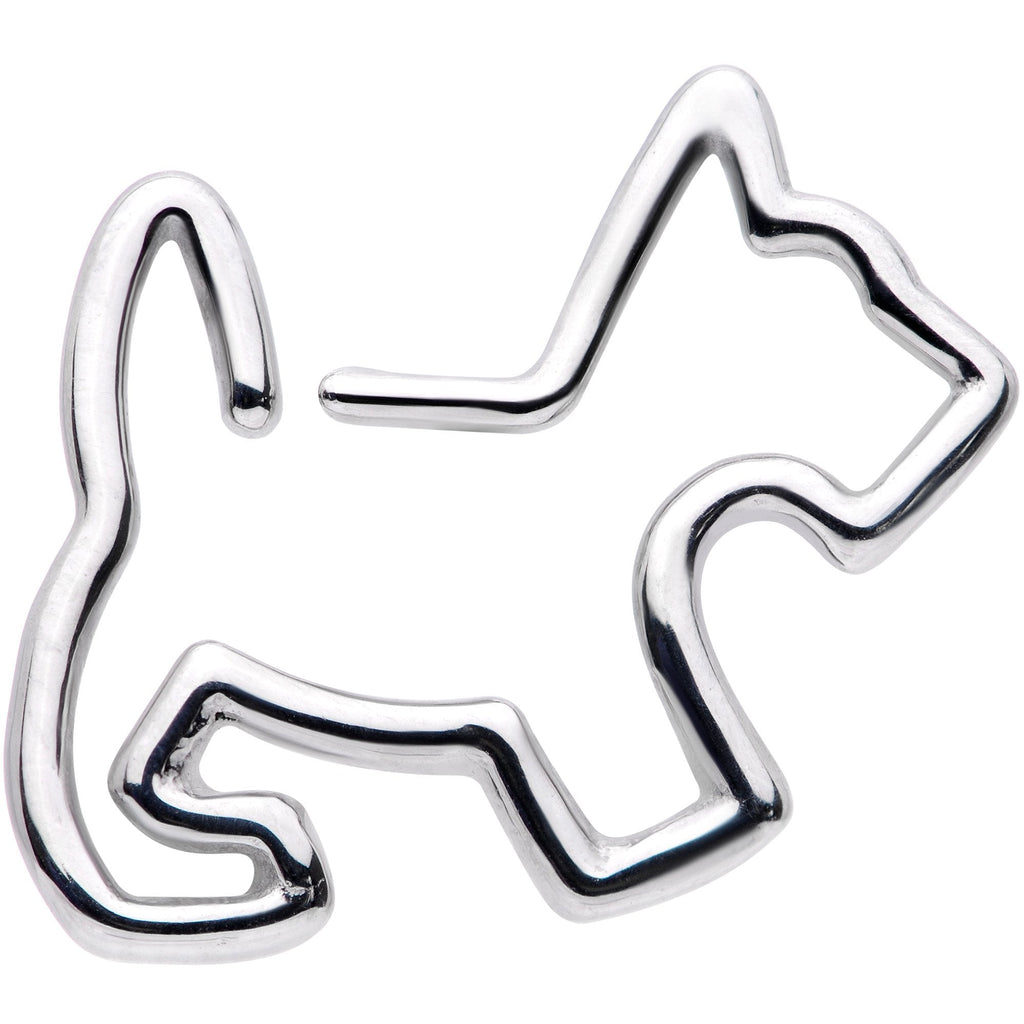 BodyCandy 16G 5/16 Sweet Scotty Dog Closure Ring — main product shot