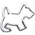 BodyCandy 16G 5/16 Sweet Scotty Dog Closure Ring — main product shot