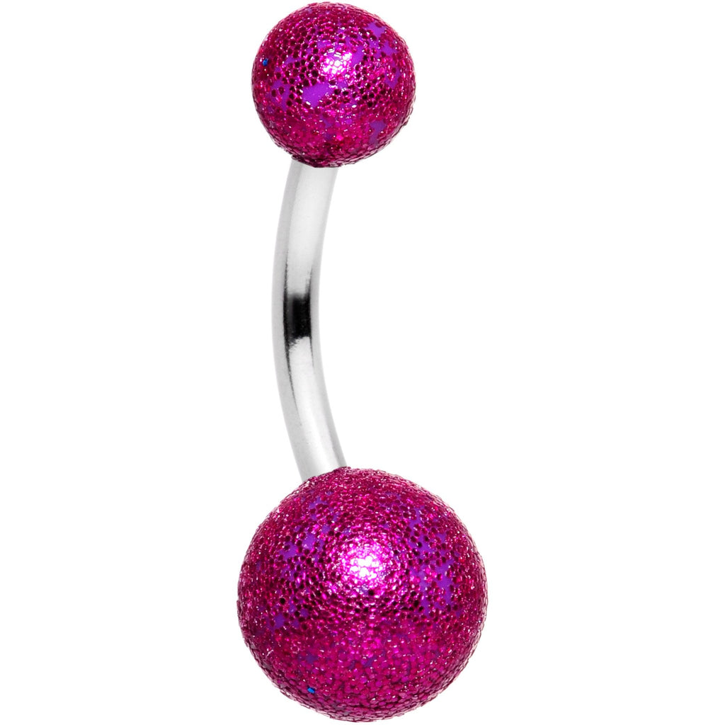 BodyCandy Hot Pink Sandblasted Belly Ring — main product shot