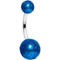 BodyCandy Bright Blue Sandblasted Belly Ring — main product shot