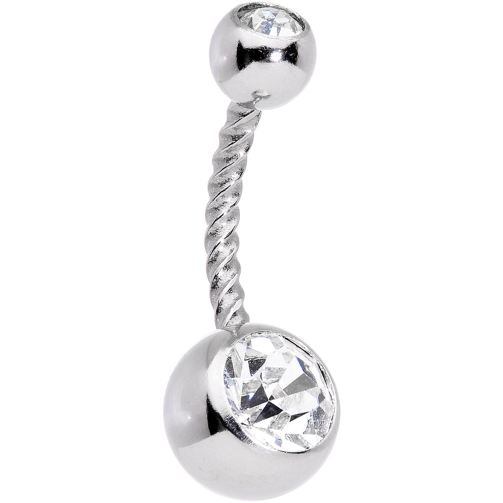 BodyCandy White Faux Opal Fun With Flowers Belly Ring Set of 3 — lifestyle context