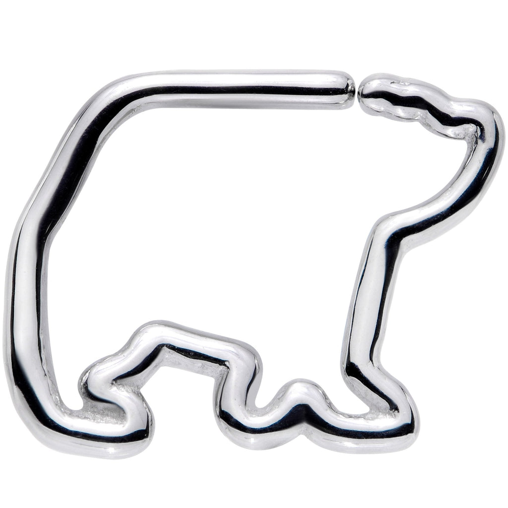BodyCandy 16G 5/16 Polar Bear Closure Ring — main product shot