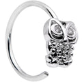 BodyCandy 20G 5/16 Clear CZ Gem All About Owl Nose Hoop — main product shot