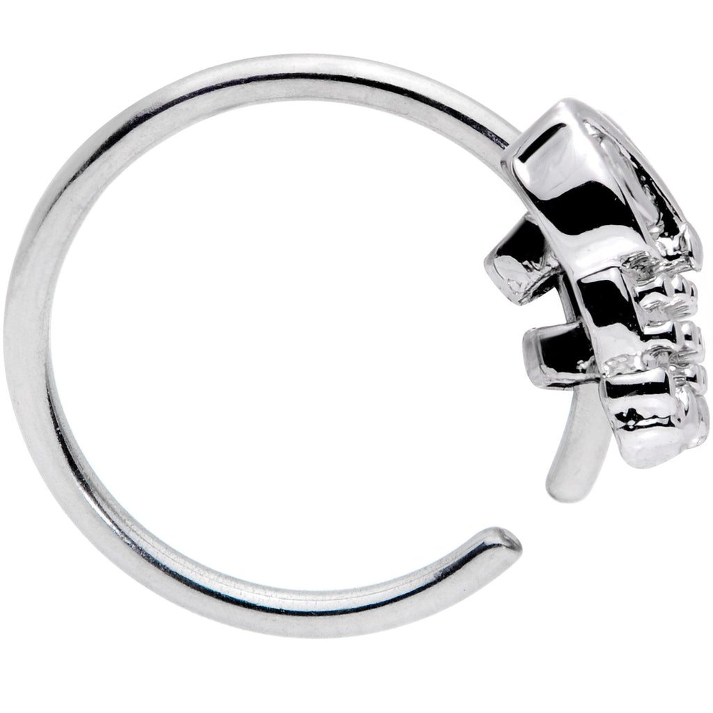 BodyCandy 20G 5/16 Clear CZ Gem All About Owl Nose Hoop — lifestyle context