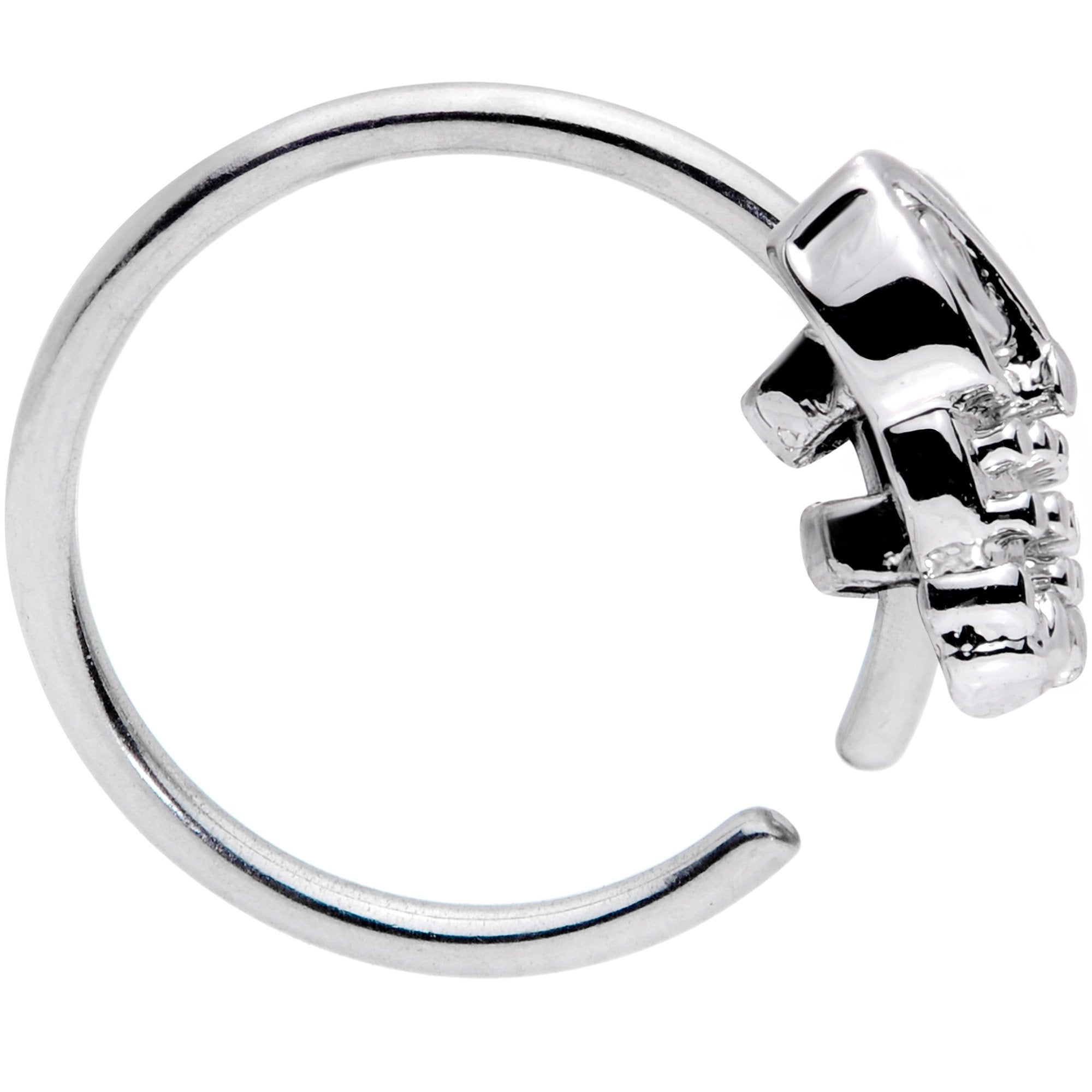 BodyCandy 20G 5/16 Clear CZ Gem All About Owl Nose Hoop — lifestyle context