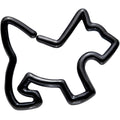 BodyCandy 16G 5/16 Black PVD Sweet Scotty Dog Closure Ring — main product shot