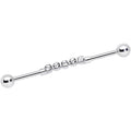 BodyCandy 14G Clear CZ Gem Quintuplet Industrial Barbell 38mm — main product shot