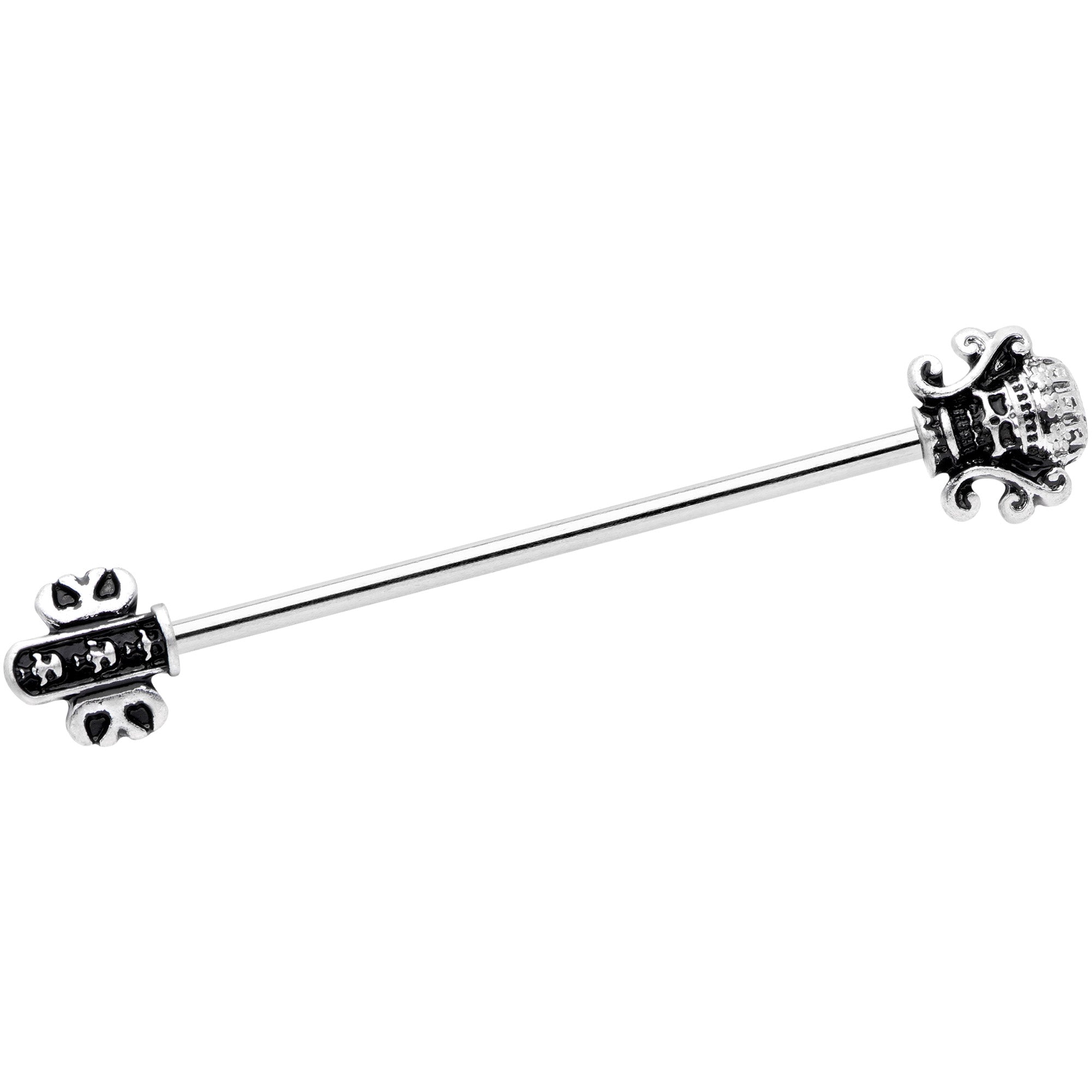 BodyCandy 14G Renaissance Flair Industrial Barbell 38mm — main product shot