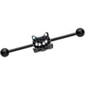 BodyCandy 14G Black Aurora Gem Black Cat Industrial Barbell 38mm — main product shot