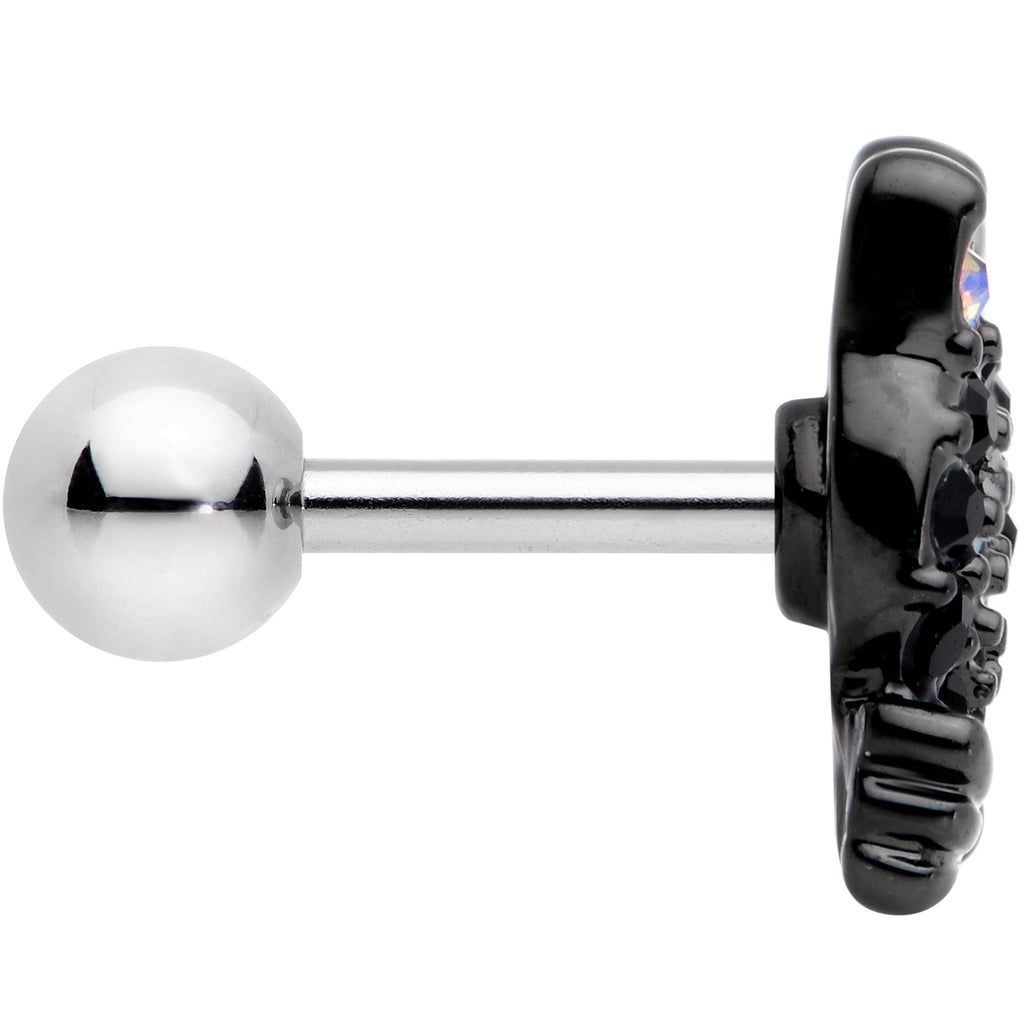 BodyCandy 16G 1/4 Black Aurora Gem Crafty Kitty Cat Cartilage Tragus Earring — lifestyle context