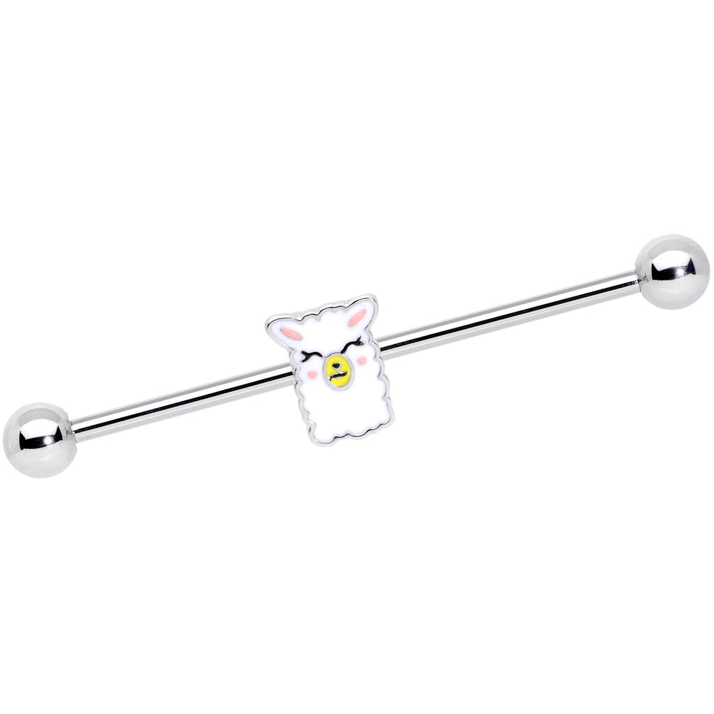 BodyCandy 14G Sweet Llama Industrial Barbell 38mm — main product shot