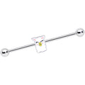 BodyCandy 14G Sweet Llama Industrial Barbell 38mm — main product shot