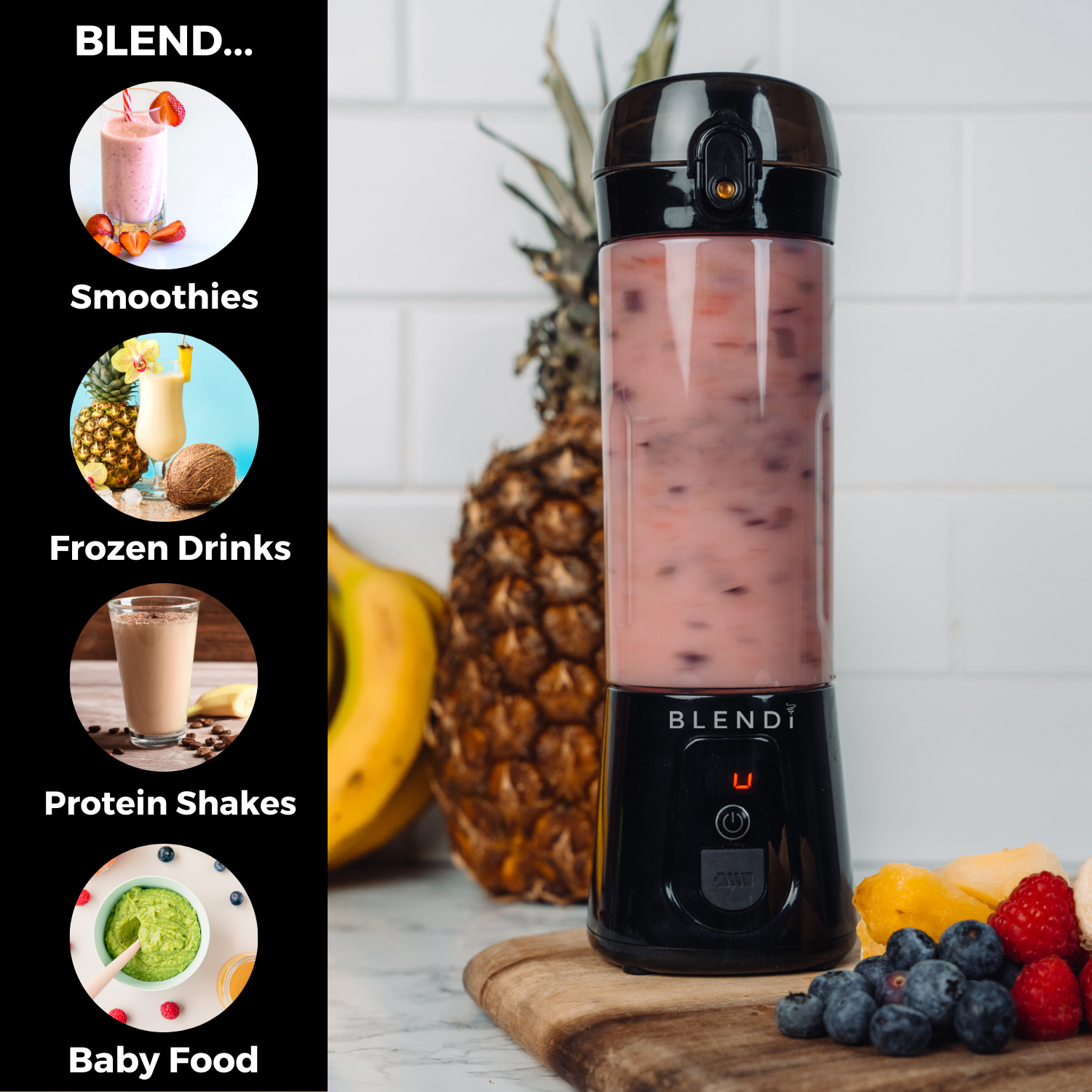 Pro+ Ice Crushing Portable Blender (17oz) – BLENDi, view 7