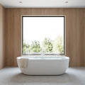Nuvia Cascade 67-Inch Whirlpool Air Bath Soaking Tub With Adjustable Air Blower [No Faucet] (SAK68427) – SAKSBY WHOLESALE