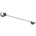 BodyCandy 14G Owl Skull Key Mystic Moon Industrial Barbell 38mm — main product shot