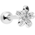 BodyCandy 16G 1/4 CGem Center Flower Cartilage Tragus Earring — main product shot