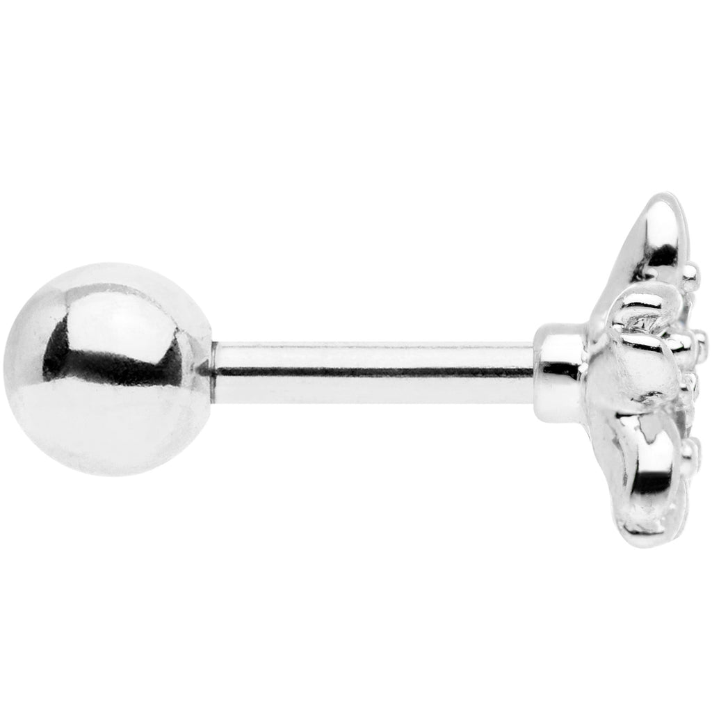 BodyCandy 16G 1/4 CGem Center Flower Cartilage Tragus Earring — lifestyle context