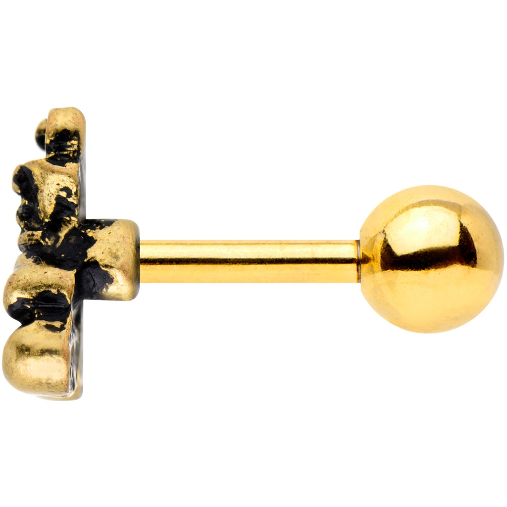 BodyCandy 16G 1/4 Gold Tone Boxing Gloves Cartilage Tragus Earring — lifestyle context