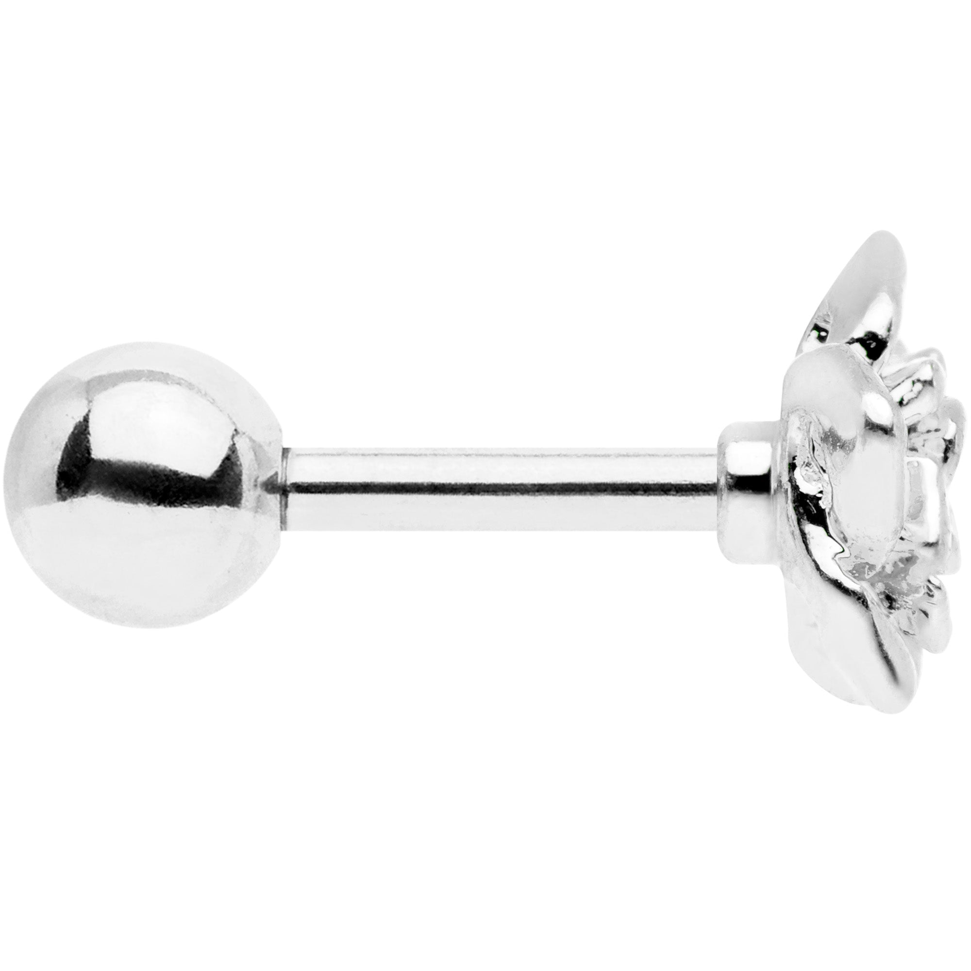 BodyCandy 16G 1/4 Openwork Rose Flower Cartilage Tragus Earring — lifestyle context