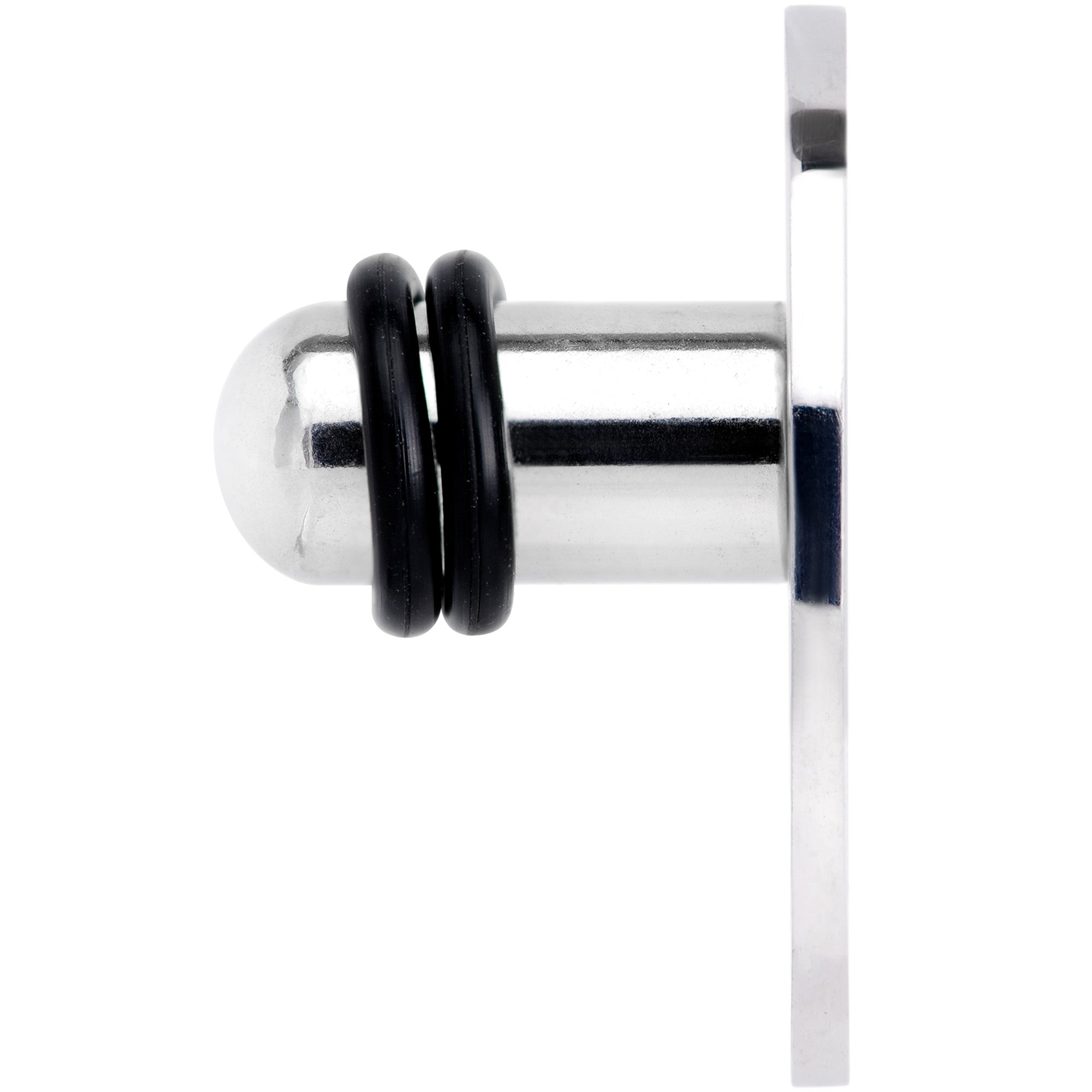 BodyCandy Steel Space Alien Single Flare Plug Set 14G to 2G — alternative angle