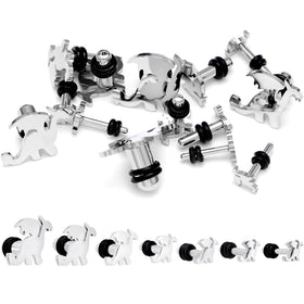 Steel Fantasy Dragon Single Flare Plug Set 14G to 2G