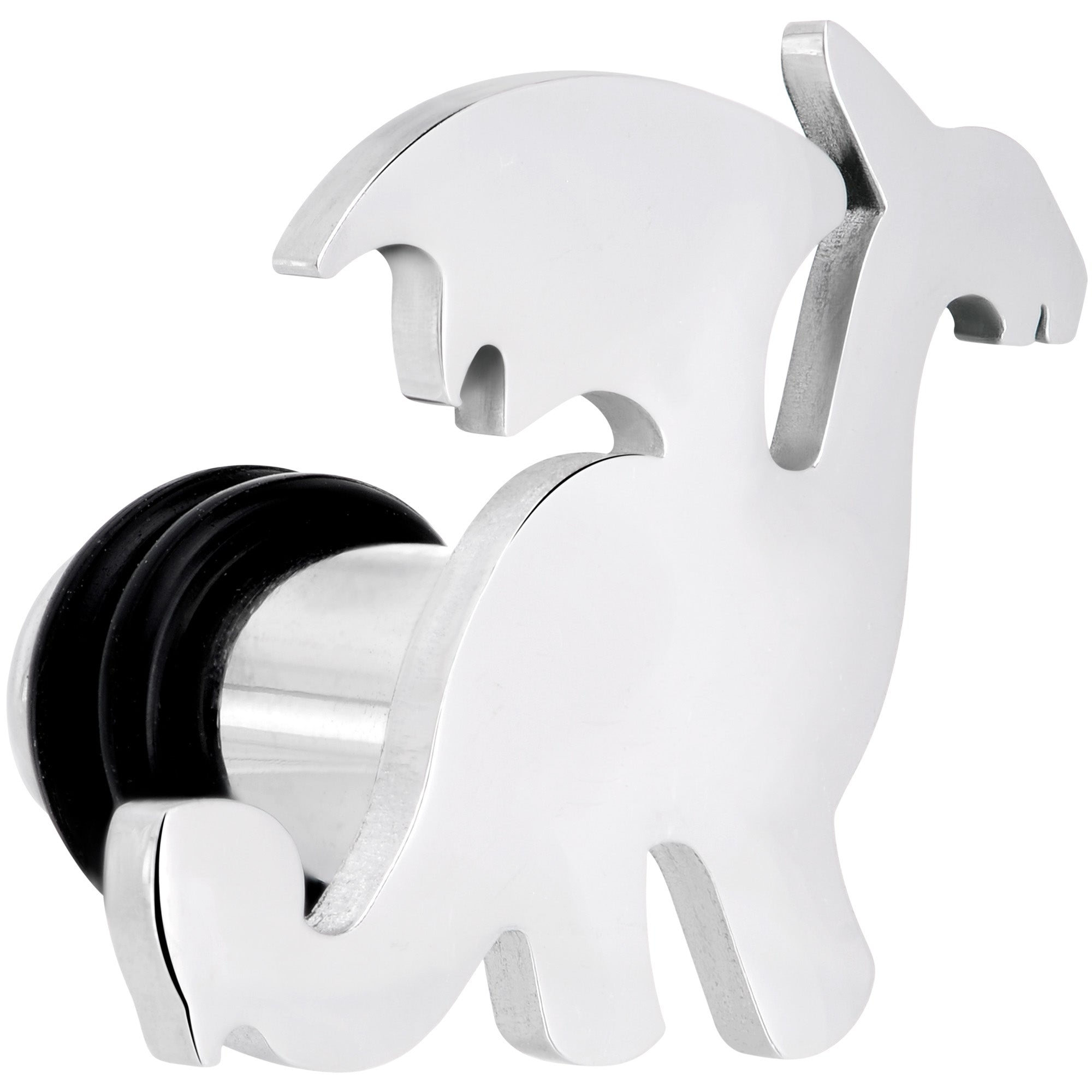 BodyCandy Steel Fantasy Dragon Single Flare Plug Set 14G to 2G — lifestyle context