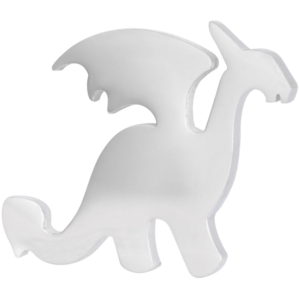 BodyCandy Steel Fantasy Dragon Single Flare Plug Set 14G to 2G — side view