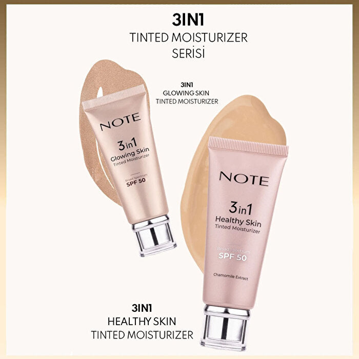 Note 3 In 1 Healthy Skin Tinted Moisturizer - SPF 50 | Lightweight Formula