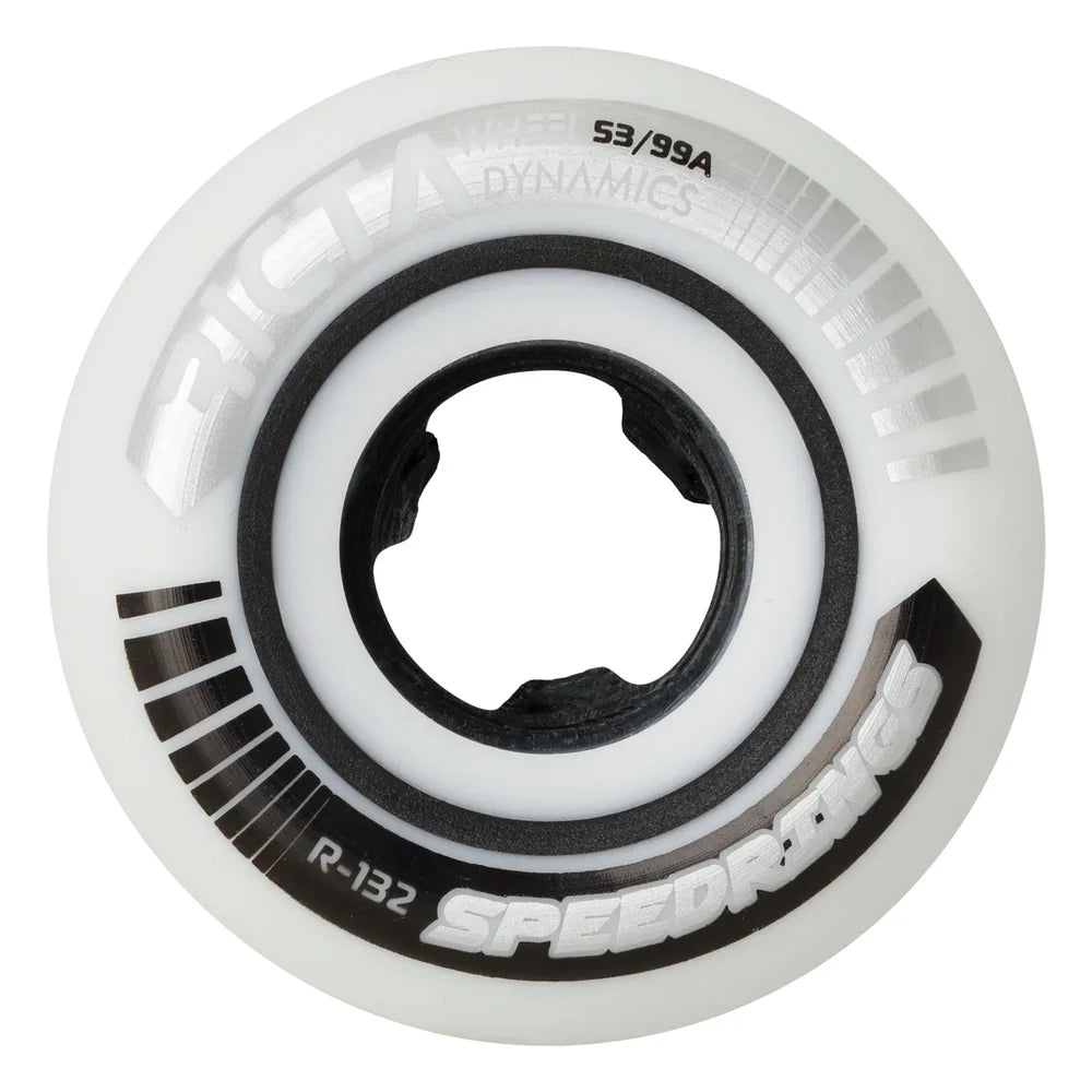 Ricta Speedrings Wide Wheels 53mm 99a - Silver (Set) by Skates USA