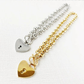 Heart Key Toggle Necklace