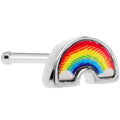 BodyCandy 20G 5/16 Red Yellow Blue Pride Rainbow Nose Bone — main product shot