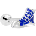 BodyCandy 16G 1/4 Blue High Top Sneaker Cartilage Tragus Earring — main product shot