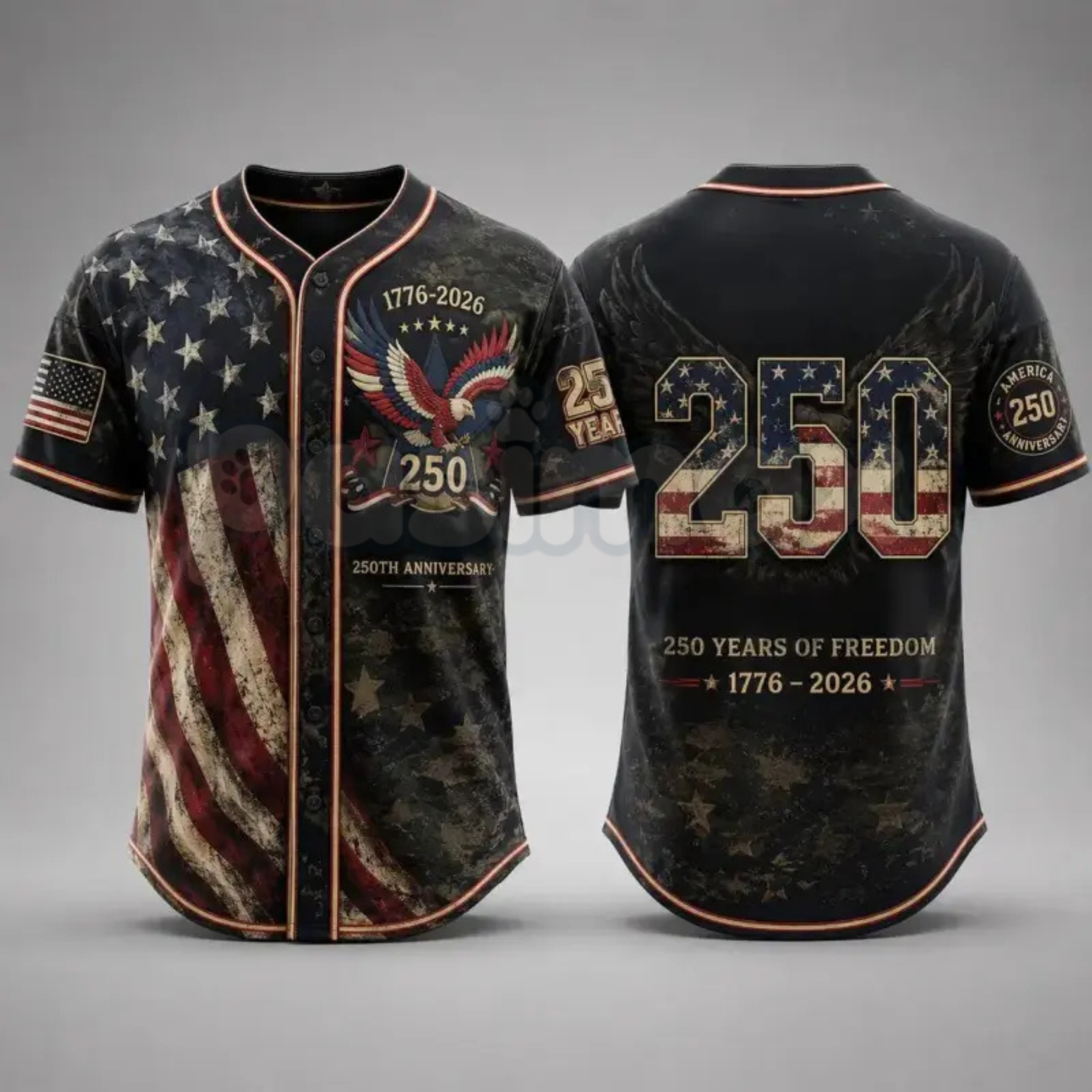 America 250th Anniversary Baseball Jersey – USA 1776–2026 Semiquincentennial Patriotic Shirt