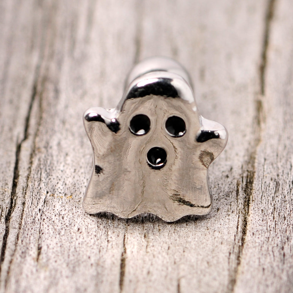 BodyCandy 16G 1/4 Spooky Ghost Halloween Cartilage Tragus Earring — lifestyle context