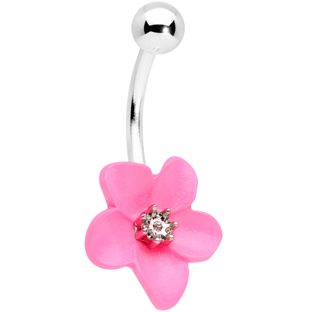 BodyCandy Spring Blossom Pretty Pink Flower Belly Ring — main product shot