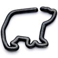 BodyCandy 16G 5/16 Black Polar Bear Closure Ring — main product shot