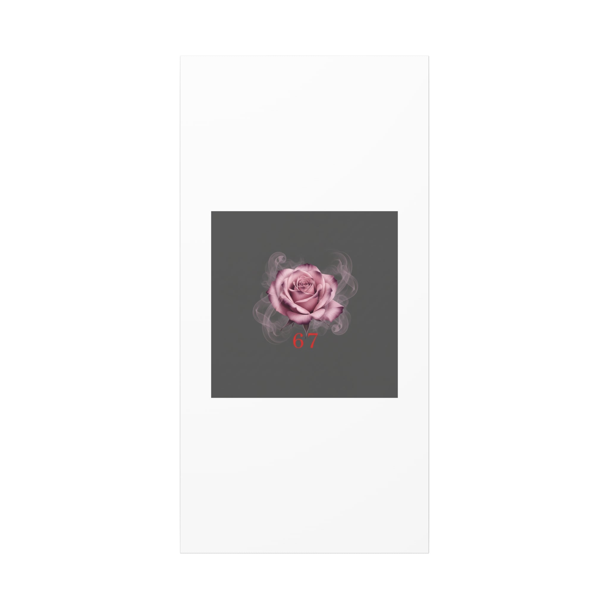 6 7 Valentine's Canvas | Viral Gothic Rose Wall Art | 6 7 Meaning Dark Romance