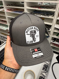 Luckless Outfitters Motor Boat Club Trucker Hat — detail close-up