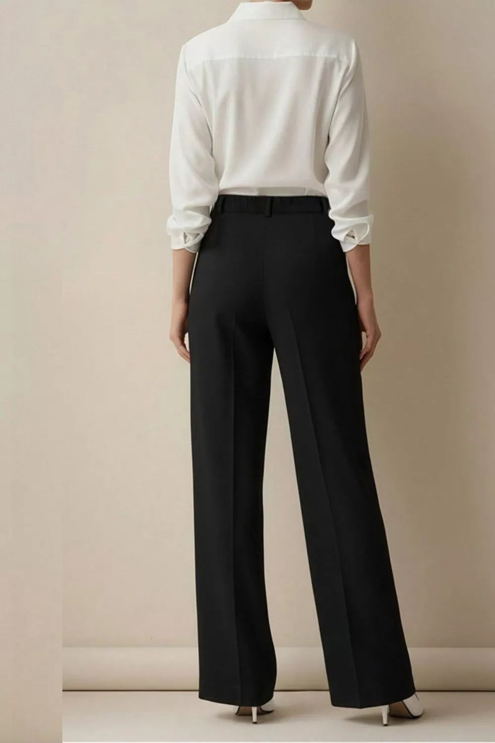 High-Waisted Wide-Leg Pants