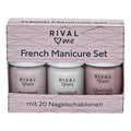 Rival Loves Me French Manicure Kit - Complete DIY Nail Care Set with 20 Nail Guides